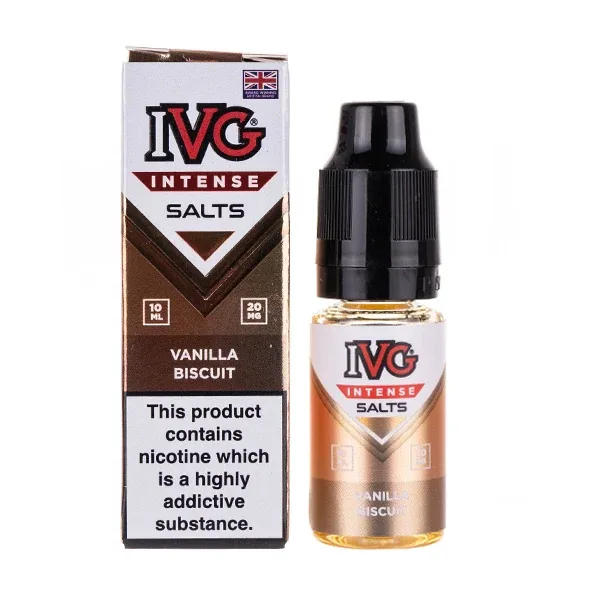 Vanilla Biscuit Nic Salt E-Liquid by IVG Intense Salts UK