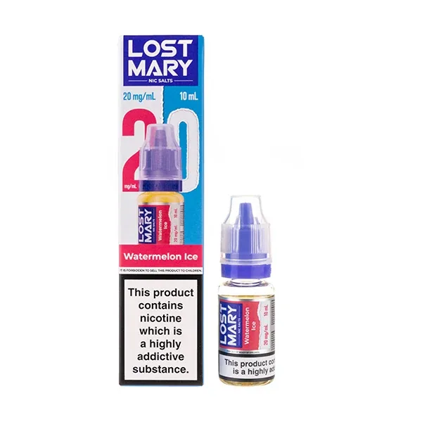 Watermelon Ice Nic Salt E-Liquid by Lost Mary UK