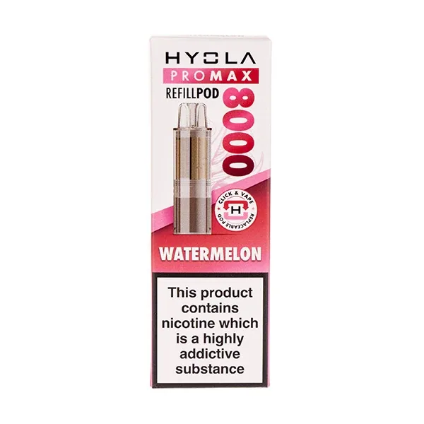 Watermelon Pro Max 8000 Prefilled Pod + Refill by Hyola UK