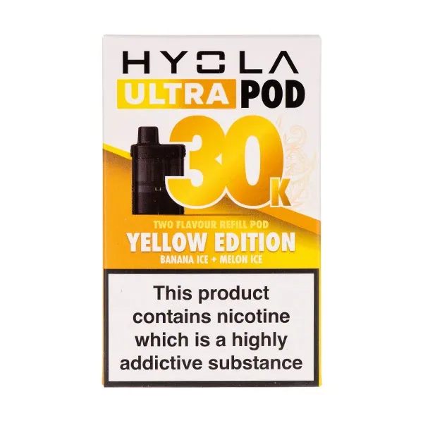 Yellow Edition Ultra 30k Prefilled Pods by Hyola in Banana UK