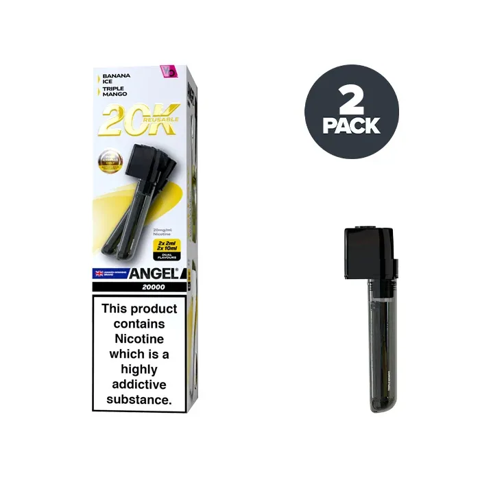 Yellow Edition Vapes Bars Angel 20000 Vape Prefilled Pod Kit UK